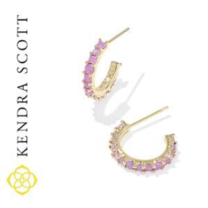 NEW | Kendra Scott | Belle Gold Opalite Huggie Hoop
Earrings in Lavender